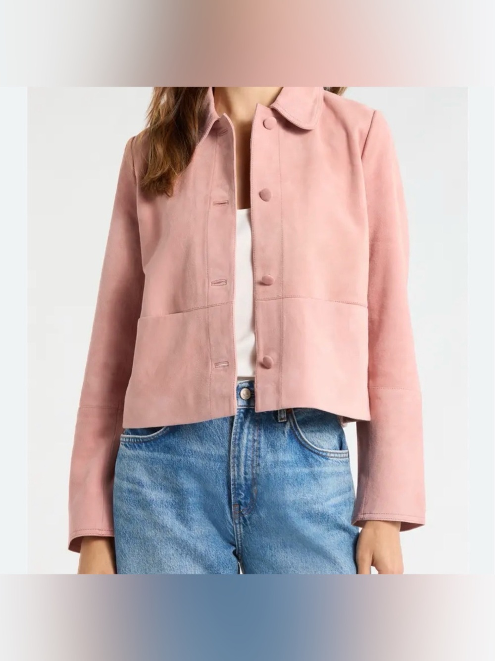 Caslon Blush Pink SuedePink Jacket